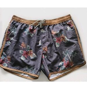 Maamgic Men's XL ChinoWave Parrot Print Swim Trunks